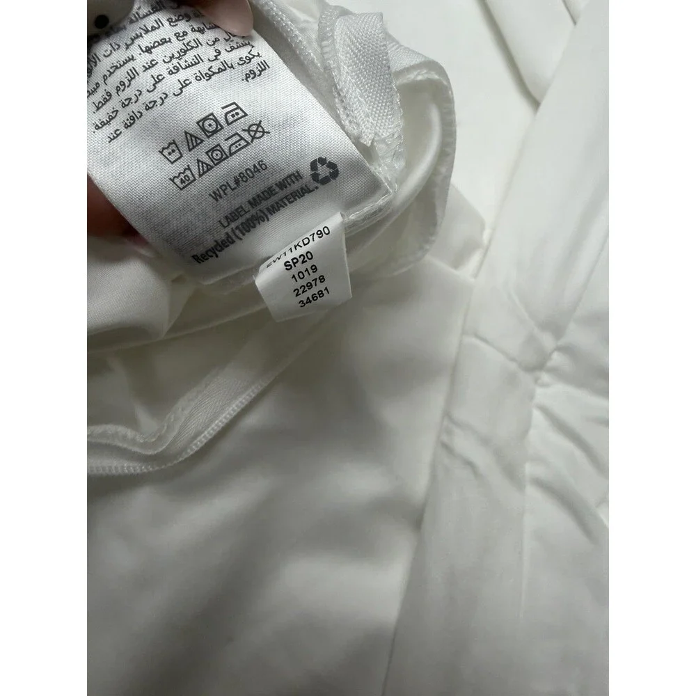 Hotel Collection Embroidered Frame White KING Duvet Cover